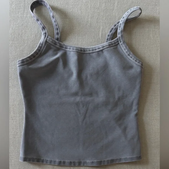 ALO Yoga Gray Tank Top Minimalist Design - Picture 4 of 5
